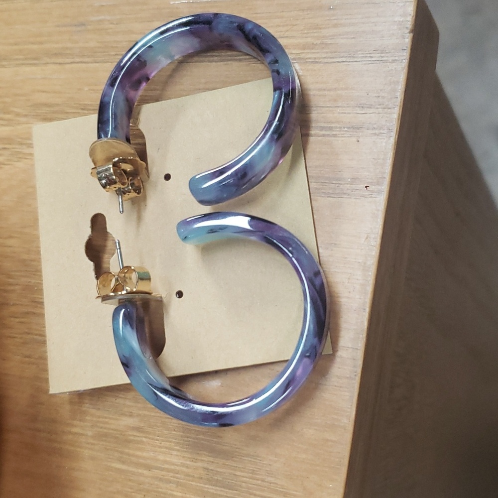 70s vintage plastic earrings